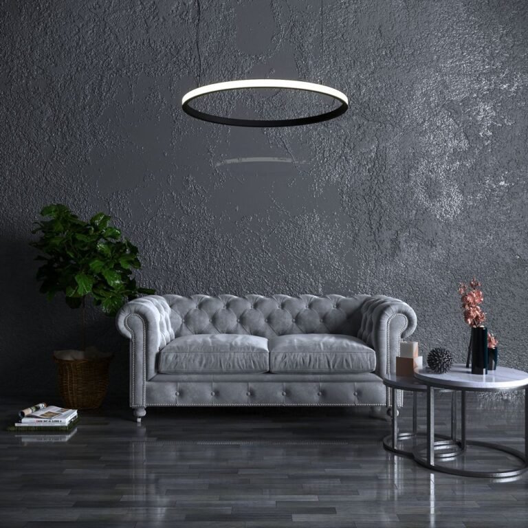 L&aacute;mpara LED Colgante Circular Negra - 37W - SPACE VENUS - 60cm