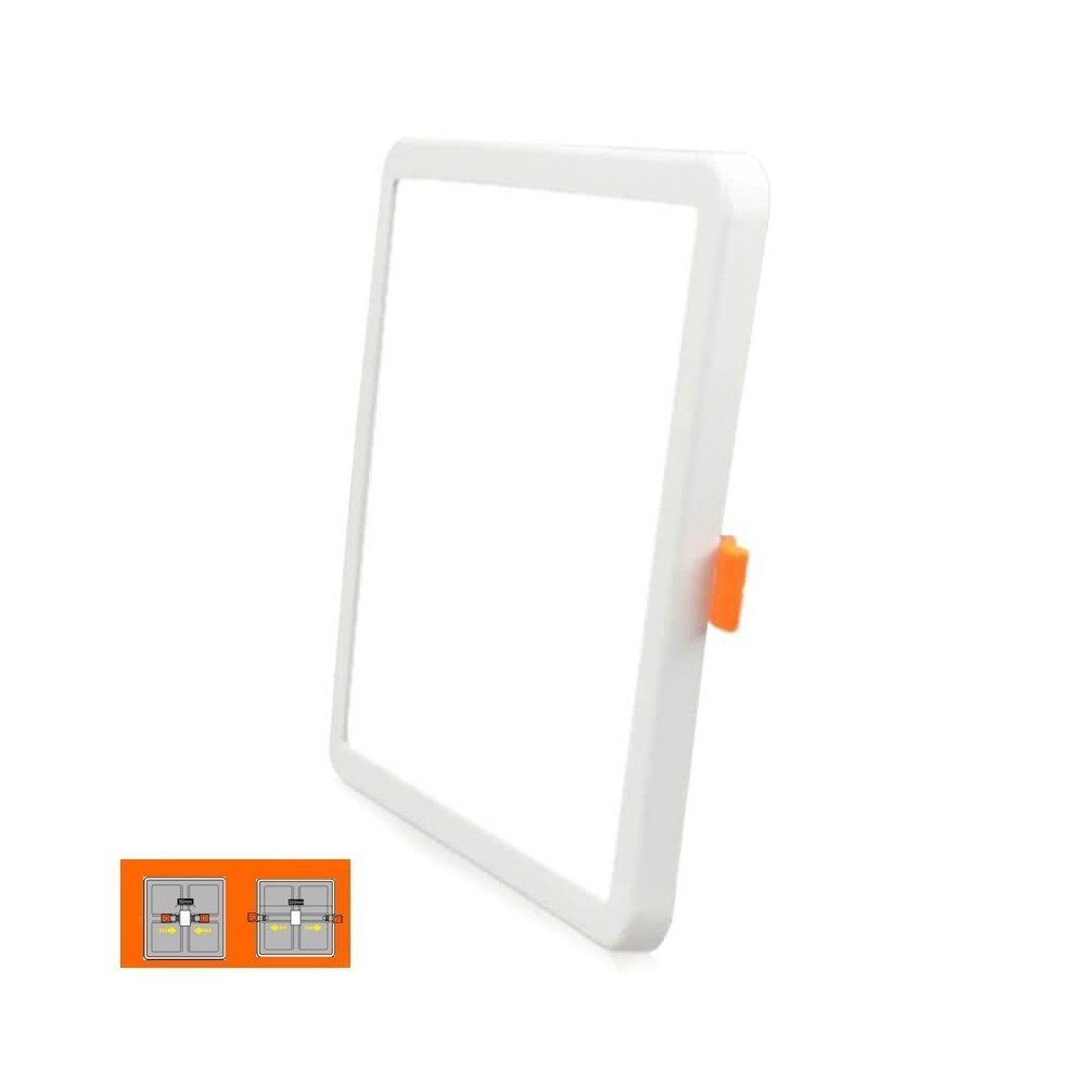 Placa LED Slim Cuadrada Downlight 20W AJUSTABLE