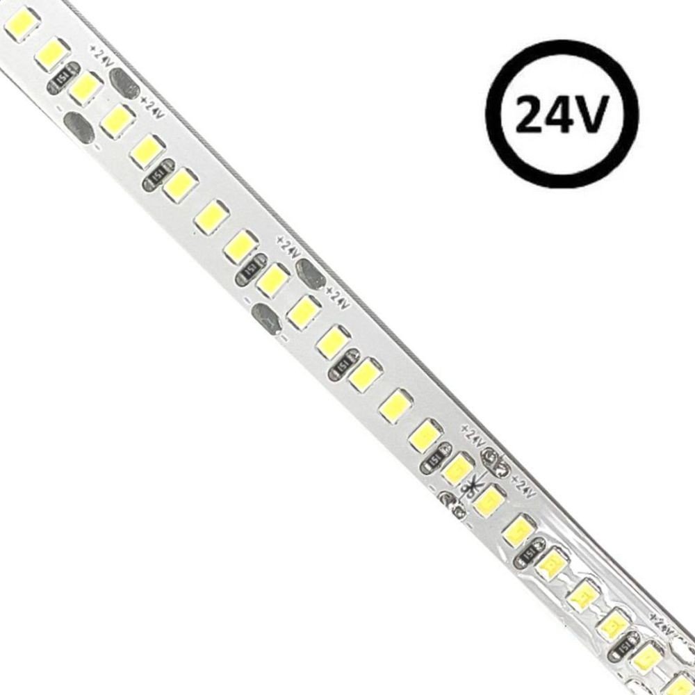 Tira LED 24V | 180xLED/m | 5m | SMD2835 | 1700Lm | 20W/M | IP20