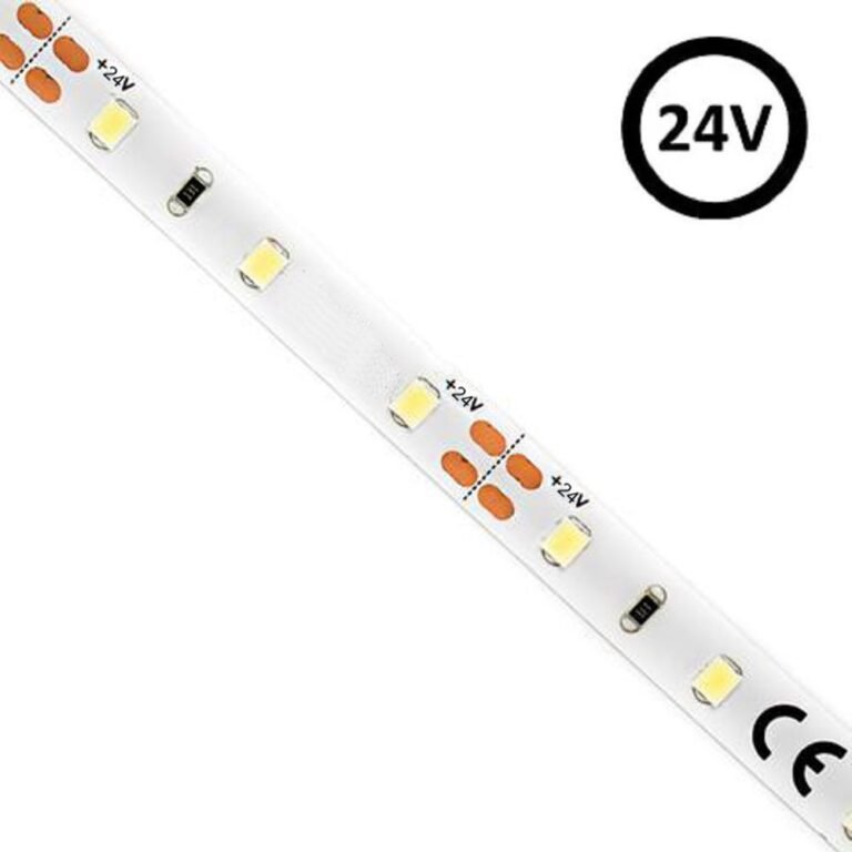 Tira LED 24V | 60xLED/m | 5m | SMD2835 | 780Lm | 5W/M | IP20