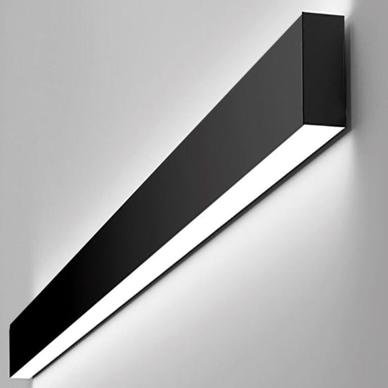 Aplique Lineal LED - WASHINGTON NEGRO - 0.44m - 0.94m - 1.44m - 1.94m - IP54