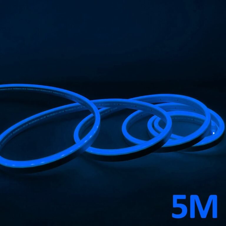 Neón LED - 5 metros - AZUL - LED 6mm - 12V - Corte 2,5cm
