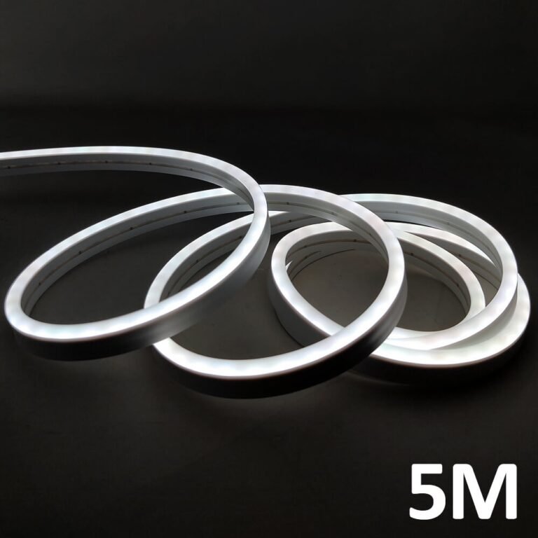Neón LED - 5 metros - Blanco Frío - 6000K - LED 6mm- 12V - Corte 2,5cm