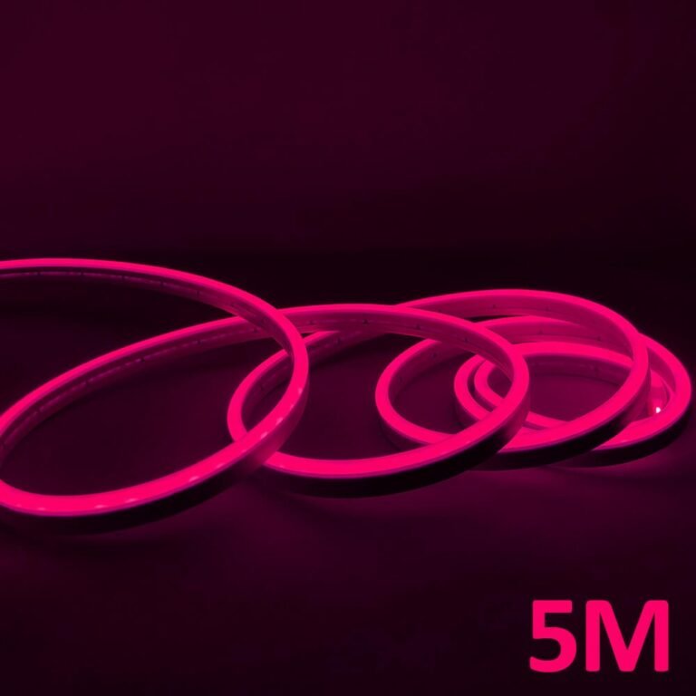 Neón LED - 5 metros - ROSA- LED 6mm- 12V - Corte 2,5cm