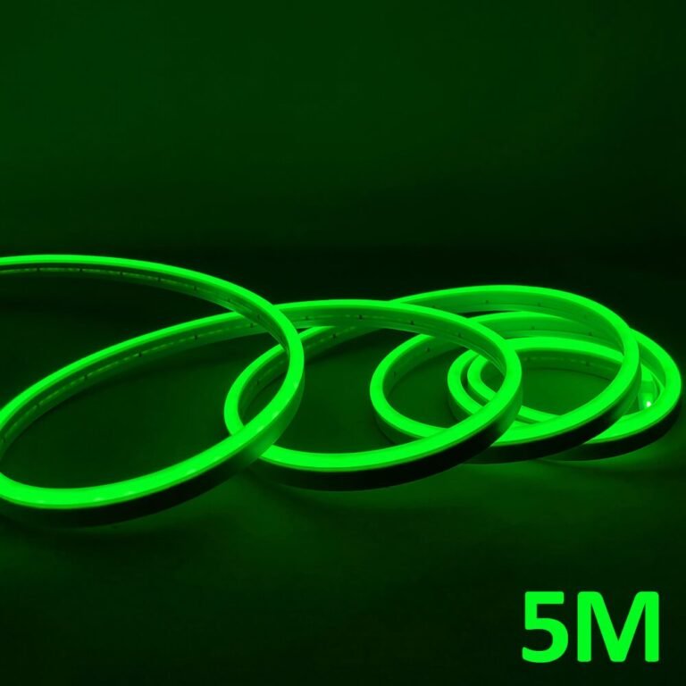 Neón LED - 5 metros - VERDE - LED 6mm- 12V - Corte 2,5cm